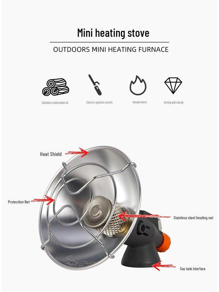 Portable Outdoor Camping Gas Heater for Tents