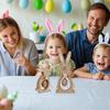 Cute Design Wooden Bunny Wooden Material Easter Standing Rabbit  Party Decorations