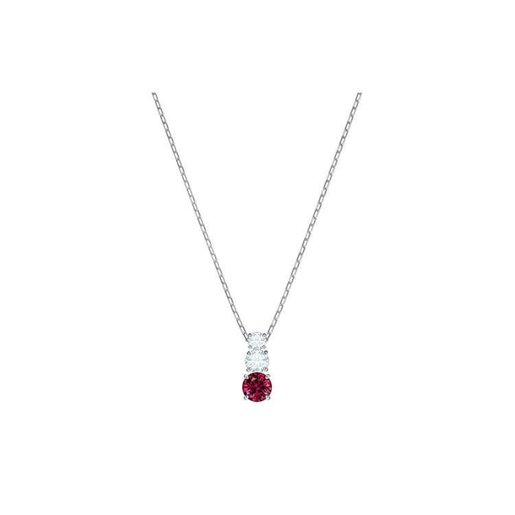 

Swarovski Eternal Love Three Crystal Necklace Women necklace Red 5447060 Box (Random Color)