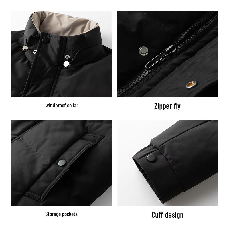 Jeep Men's Winter Stand-Collar Padded Jacket