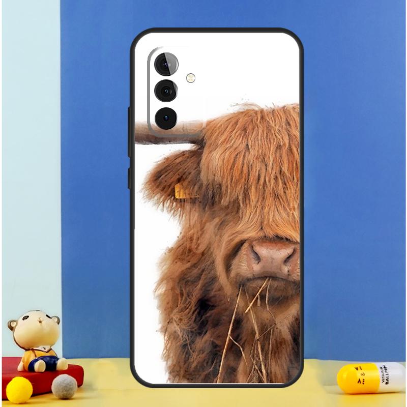 Süße Schottische Hochlandrind-Hülle Für Samsung Galaxy A56 A52 A53 A16 A26 A36 A55 A35 A15 A32 A12 A33 A13 A14 A34 A54 A17