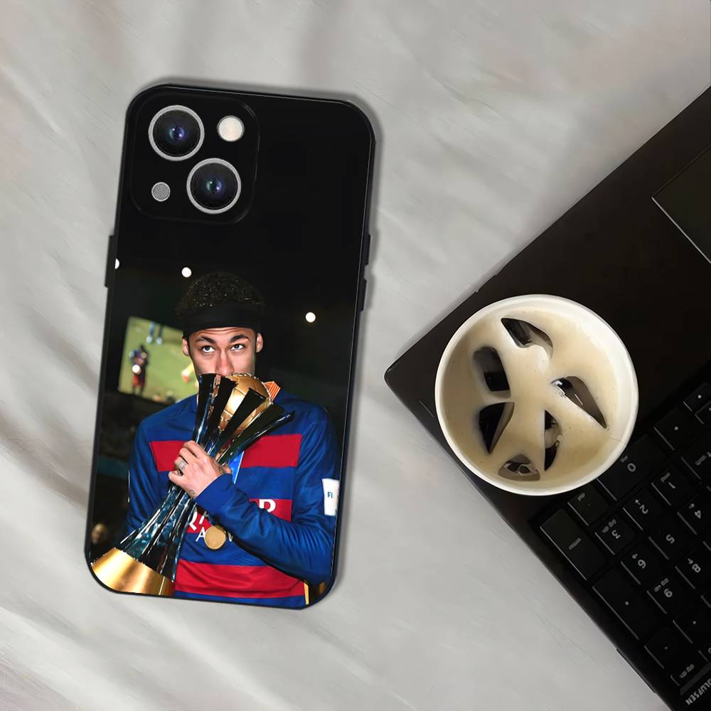Cool Football Sport N-Neymar_S Phone Case For iPhone 16,15,14,13,12,11,Pro,XS,Max,XR,Plus,E,SE4,Mini Black Soft Cover