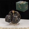 Shangqi Ceramic Coffee & Tea Cup Set with Iron Rack