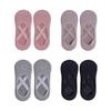 4 Paar Antislip Enkel Yoga Sokken voor Dames – Perfect voor Yoga, Pilates en Workouts