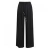 [Shop  ] Women S waiStbanding looSe Fit Straight Wide Lace Thong pantS Ntt Wpt 21156 Black