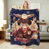 Harry Potter'S Magical World Pattern Theme Flannel Blanket Allseason Fleece Blanket For Bedroom Sofa Bed Home Decor Christmas Gift