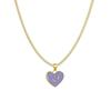 Zodiac Creative Stylish Heart Necklace For Women Elegant Alloy Charm Gift Jewelry