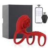 APP Telecomando Wireless 3 IN 1 Anello Vibrante a Forma di Rosa per Pene Ritardo Eiaculazione Stimolatore del Clitoride Punto G Silicone Giocattolo Sessuale per Adulti per Coppie