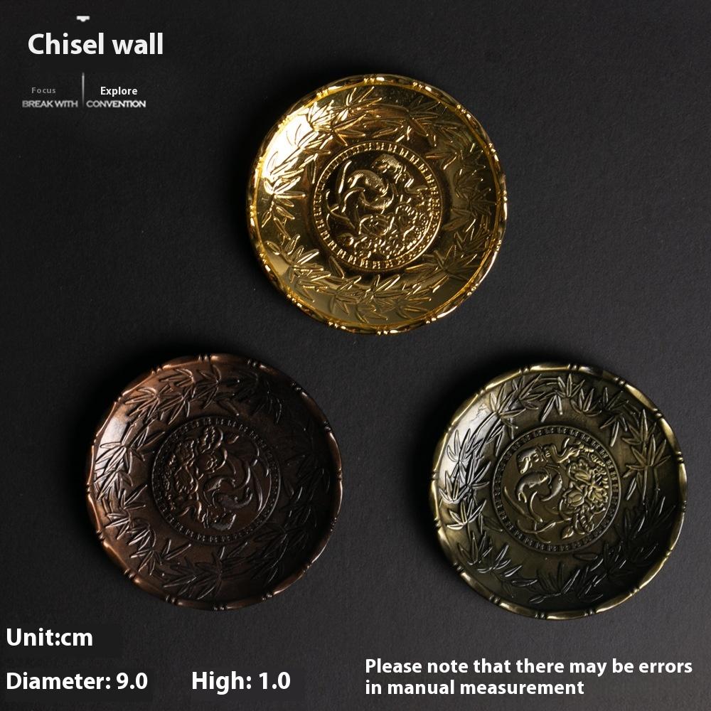 

Подставка из цинкового сплава, Подставка, Аксессуары для чайной церемонии, Подушка для благовоний, Маленькая подставка для благовоний, Сочетание нескольких стилей Bronze