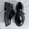 Luxury Brand Men's Shoes High Quality Casual Leather Shoes Fashion Platform Shoe Black Business Dress Shoes for Men Wedding Shoe