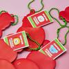BT21 RJ Strawberry Party Mini Photo Holder Keyring