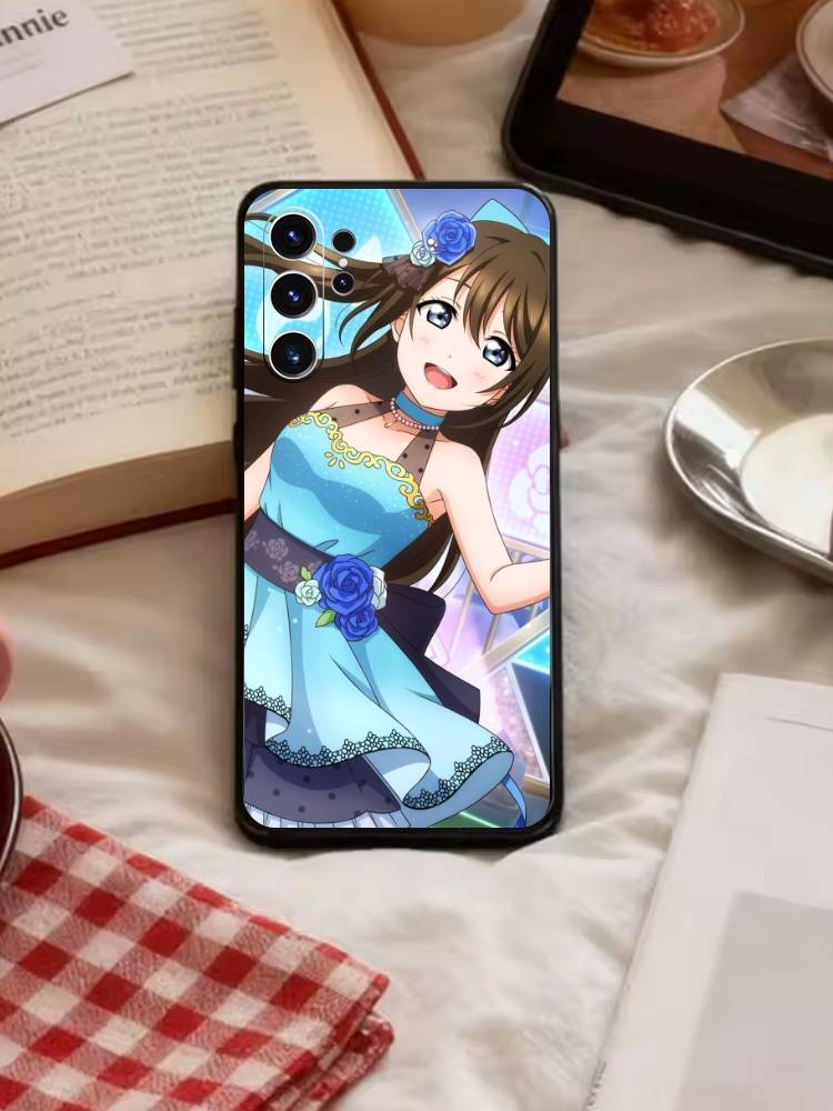 Love Live-Sonoda Umi Phone Case For Samsung S26,S25,S24,S23,S22,S21,S20,Ultra,Plus,FE Black Soft Cover