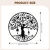 Baum Leben Wanddeko Ornament Modern Hängend 40cm Schild Familie Silhouette für Zuhause Schlafzimmer