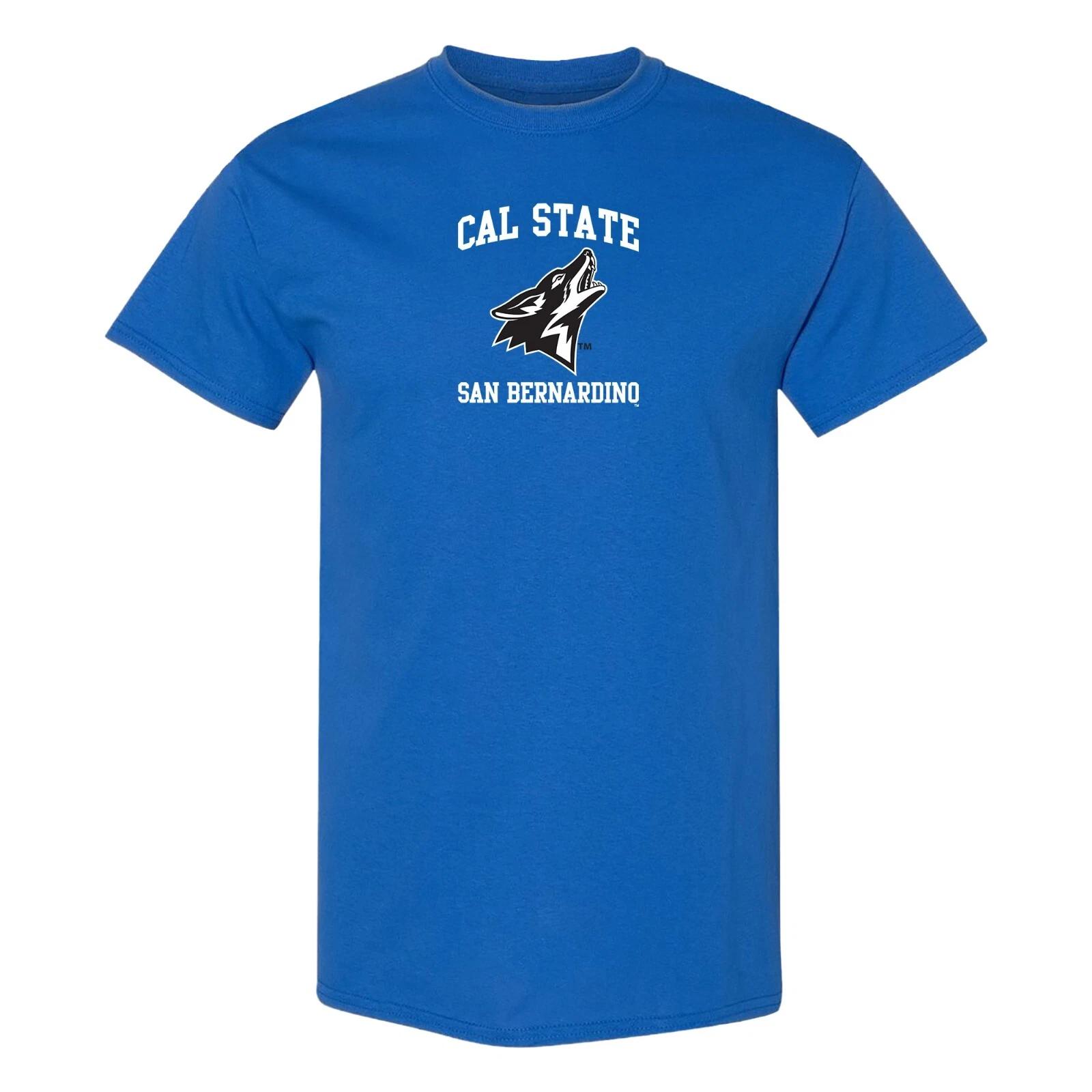 Cal State San Bernadino Arch Logo T-Shirt - Royal 3XL
