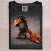 Comfort Colors® Baby Monkey Punch Eating Pizza Shirt, Animal Lover Gift, Trendy Tee