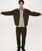 Shirter Shaggy Dog Reverse Seam Cardigan (Brown)