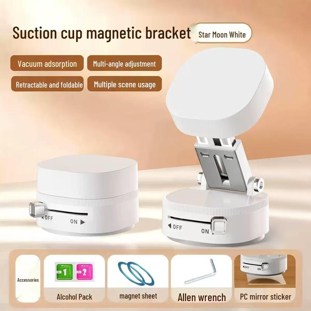 Magnetischer Vakuum-Saug-Autohalter mit drehbarem und klappbarem Anti-Shake-Ständer