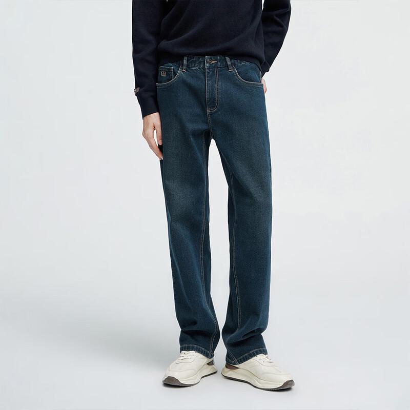 

GIOVANNI VALENTINO Мужские осенне-зимние повседневные джинсы прямого кроя из матового денима 35