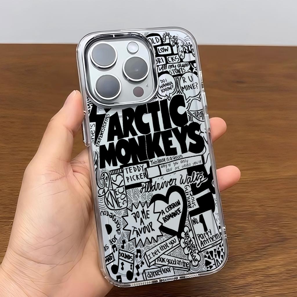 Fashion Black A-Arctic Monkeys Phone Case For iPhone 17 16e 16 15 14 13 12 11 mini Pro Max X XR XSMAX 8 7 Air Plus Soft Cover