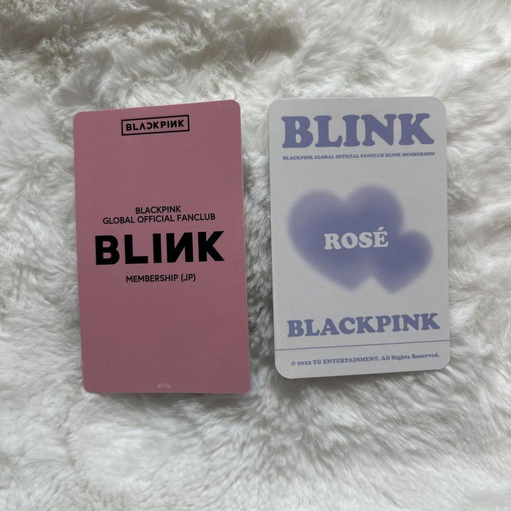 [USED] BLACKPINK FC BLINK trading card Rosé