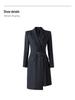 Elegant Irregular Belted Suit Dress - Women's Spring Collection