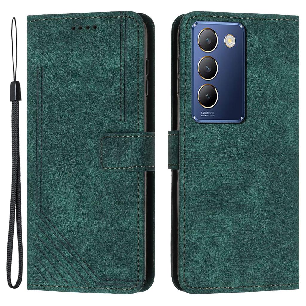 For Vivo Y100 5G (Indonesia)/Y200e 5G/T3 5G (India)/V30 Lite 5G (India)/V40 SE 5G Phone Case PU Leather Wallet Stand Cover