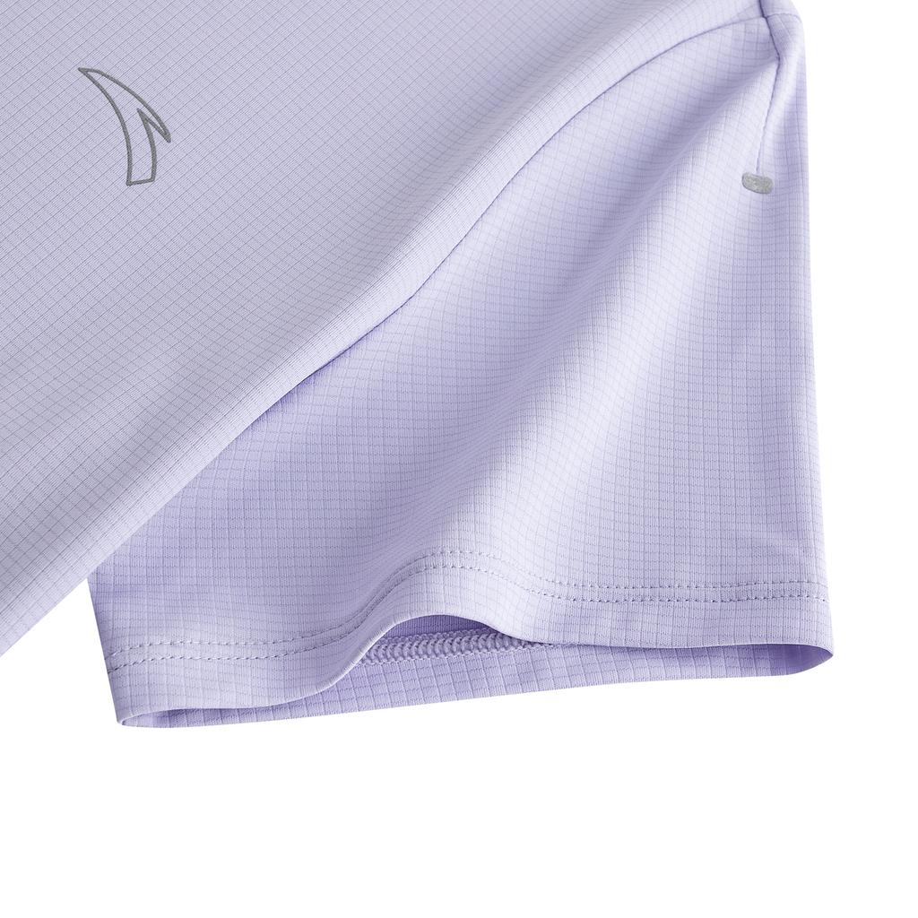 Anta Running Short Sleeve Knitted T-Shirt Summer 2026 Women tops Muyu-Purple 962625105-2