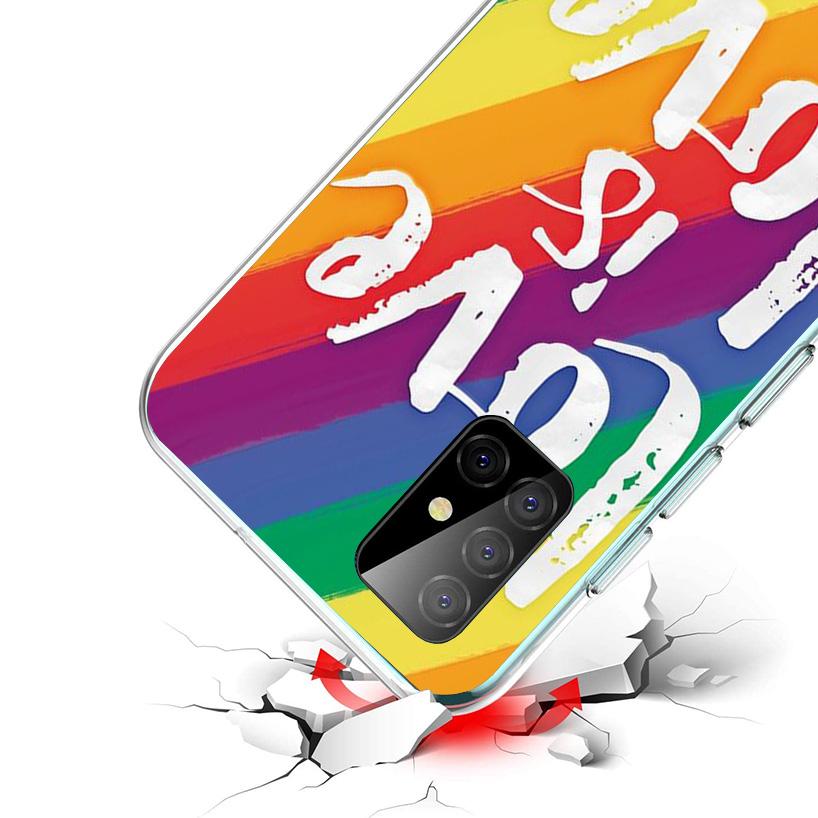Love Is Love LGBT Rainbow Phone Case For Samsung Galaxy A52 A32 A22 A12 A51 A31 A50S A30S A20S A10S Note 20 Ultra 10 Plus S10 A7