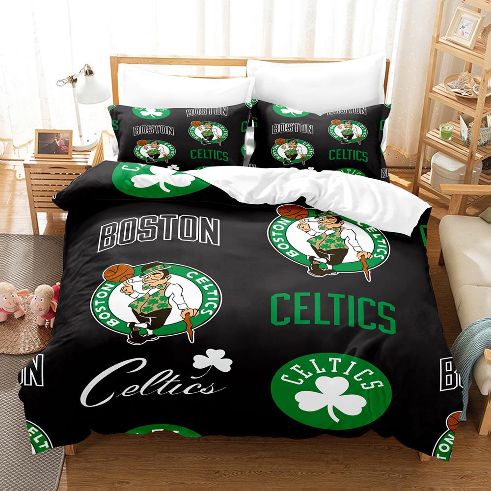 Sports Ball Printing Bed Three-Piece 3D Digital Printing Kit Grinding Quilt Cover