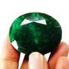 200 Carat Natural Oval Cut CERTIFIED Loose Gemstone Green Colombian Emerald A-676