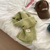 Cold Proof Solid Color Women's Woolen Scarf Thickened Woolen Knitted Warm Scarf Soft Yarn Knitted Scarf Outdoor Warm