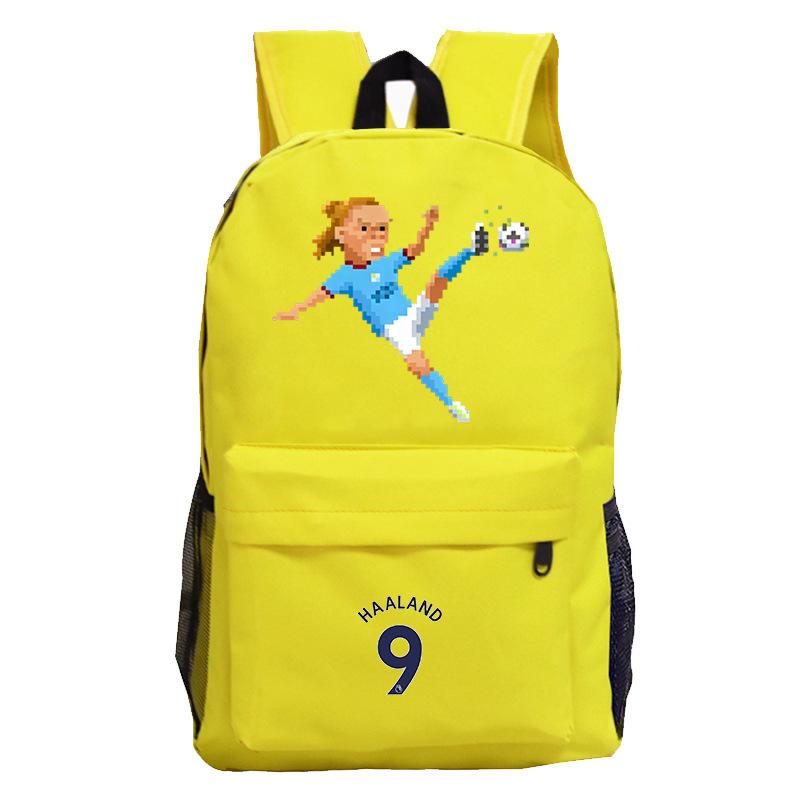 Mochila Mundial Haaland Gran Capacidad Duradera Mochila Escolar Deportiva