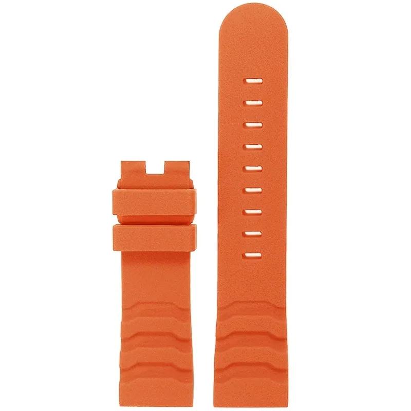 ONEFluoro Rubberen Band 24mm voor Luminox XS3749 3789 3741 3745 Heren Waterdichte Siliconen Band Armband Horloge Accessoires met logoMN