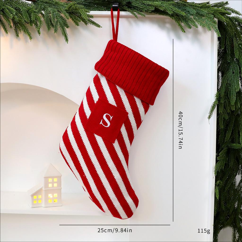 

Sock Christmas Decor With Creative Letter Design For Festive Home Decorations Letter S