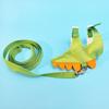 Cartoon Ferret Vest Harness Dragon Design Adjustable Hamster Chest Strap Flannel with Bell Pet Harness Leash
