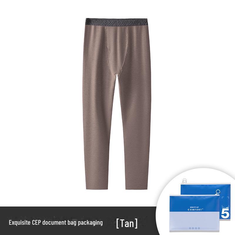 Super Soft Seamless Men's Thermal Pants - Plush Velvet & Thick Silk Wool, Perfect for Autumn & Winter