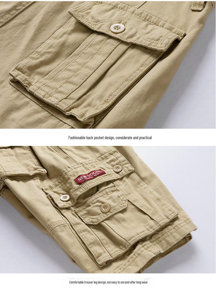 Men's Summer Multi-Pocket Casual Work Shorts - Stylish and Lightweight