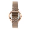 JACQUELINE Caramel Stainless Steel Mesh Watch Three-Hand