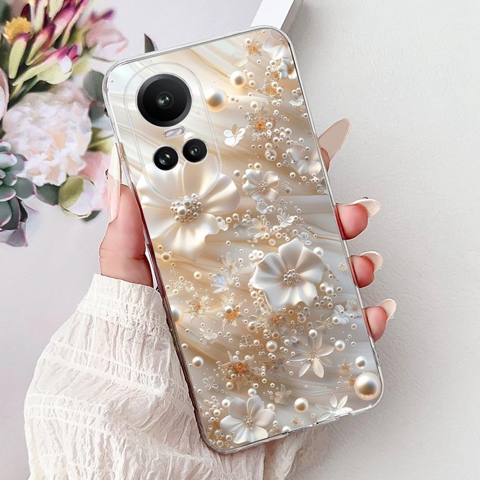 For Oppo Reno 10 5G Case CPH2531 Luxury Fashion Painted Cover Soft Slim Phone Case For Oppo Reno 10 Pro Plus Reno10 Pro+ 5G Bags