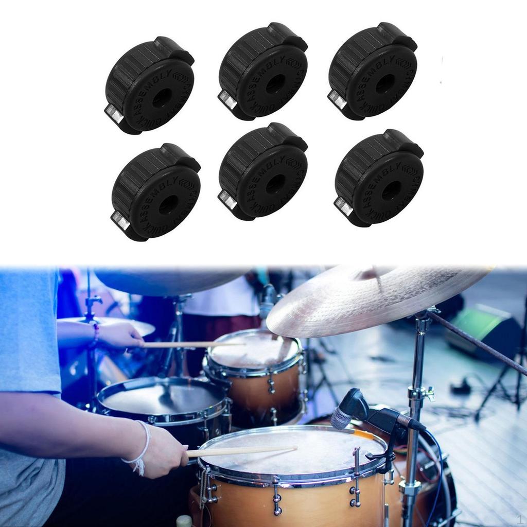 6 Count Drum Nuts for Quick Release Installation Components