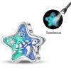 925 Silver Luminous Blue Ocean Series Octopus Starfish Charms Beads For Women Fit Bracelet DIY Jewelry Gifts