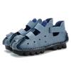 Summer New Soft-soled Flat-soled Leather Women's Shoes Personalized Casual Hole Women's Sandals Retro Handmade Sandals Tide