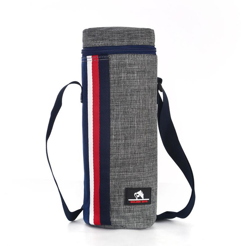 2l Isolierte Wasserflaschentasche mit Tragegurt für Outdoor-Reisen und Camping