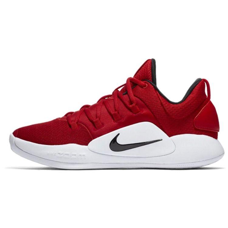 

Кроссовки унисекс Nike Hyperdunk X Low TB University красные бело-черные AR0463-600