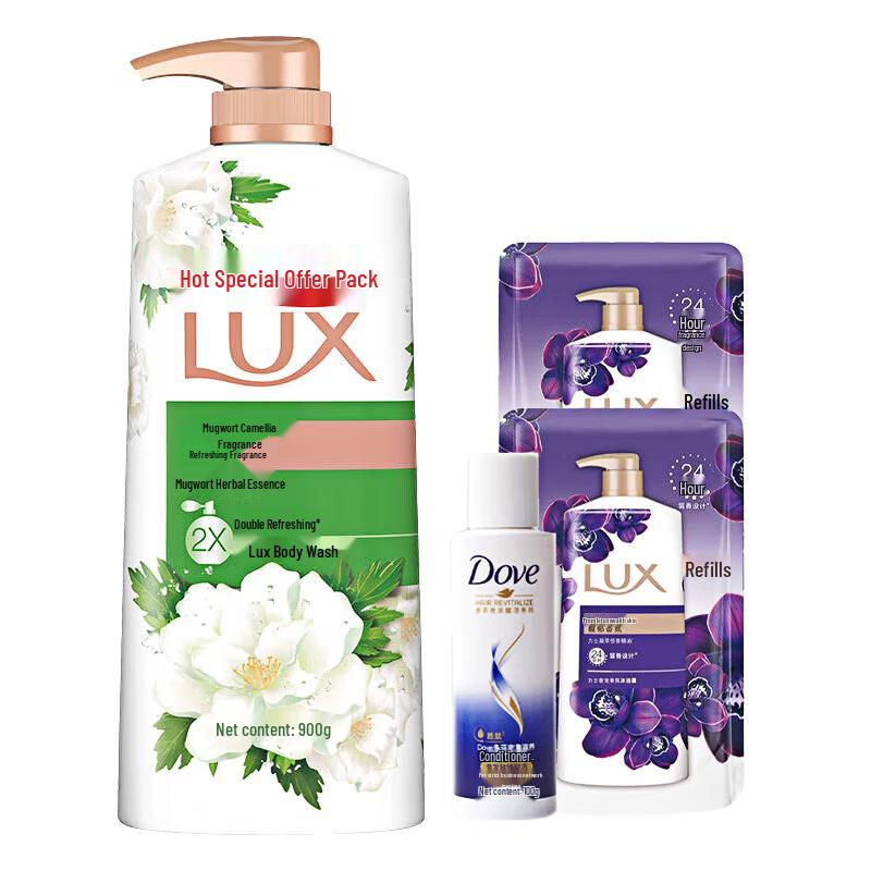 

LUX Mugwort Camellia Scent Shower & Hair Care Set