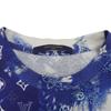 Louis Vuitton Men's Cotton Bandana Print T-Shirt, Blue and White, Size XS, 22 Stainless Steel Tops XS Blue / WhiteUsed