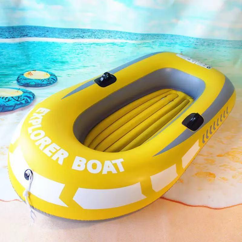 Thickened Inflatable PVC Kayak: Single/Double Air Cushion Boat for Fishing, Paddle Surfing, Rafting, Beach, Children's Use