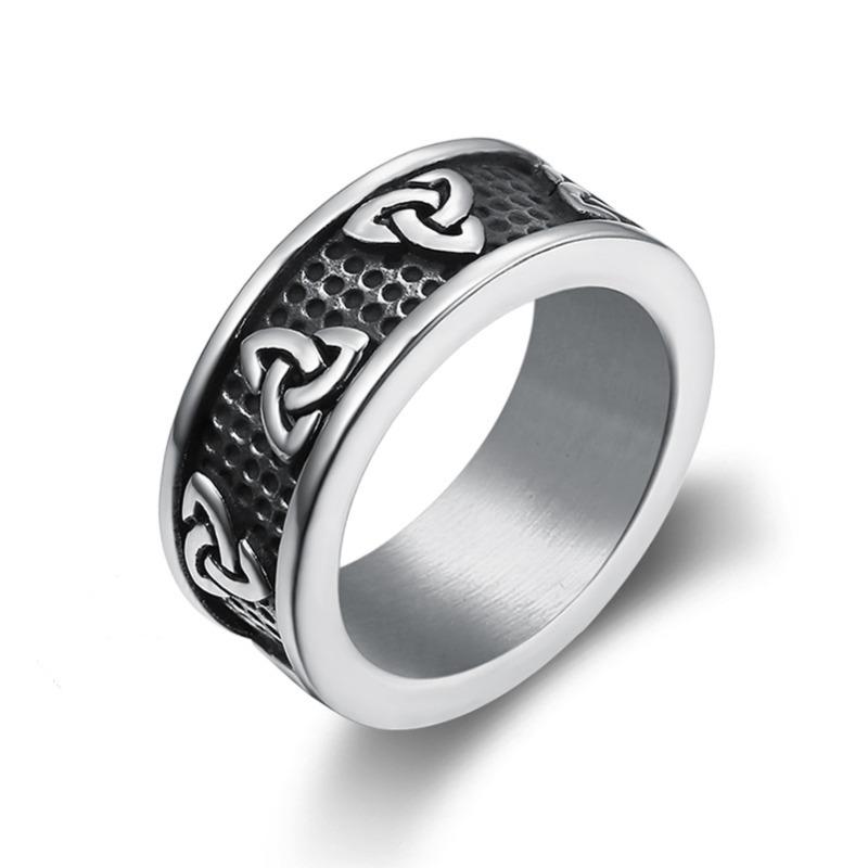 Classic Accessories Vintage Domineering Viking Celtic Stainless Steel Ring Men's Accessories Ring