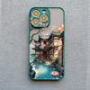 Vintage Oil Painting House Phone Case For iPhone 16 15 7 8 Plus SE2 XR XS X 11 13 12 Pro MAX Mini 14 Pro Max Flower Cover