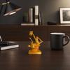 Bicycle Kick Soccer Statue, 3D Printed Athlete Figurine, Acrobatic Action Figure for Desk Shelf, Sports Fan Home Decor Gift